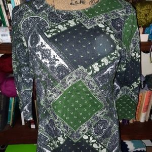 Paisley patchwork blouse